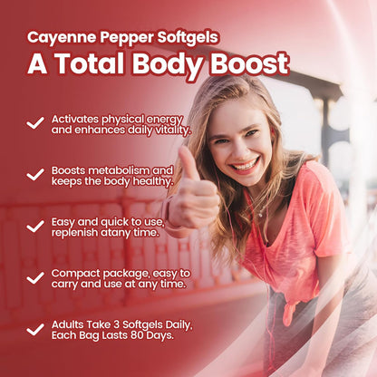 Nutrava Cayenne Pepper Softgels