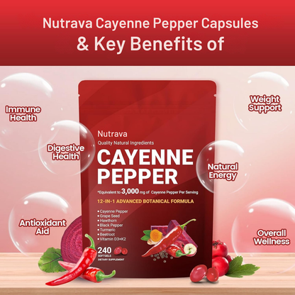 Nutrava Cayenne Pepper Softgels