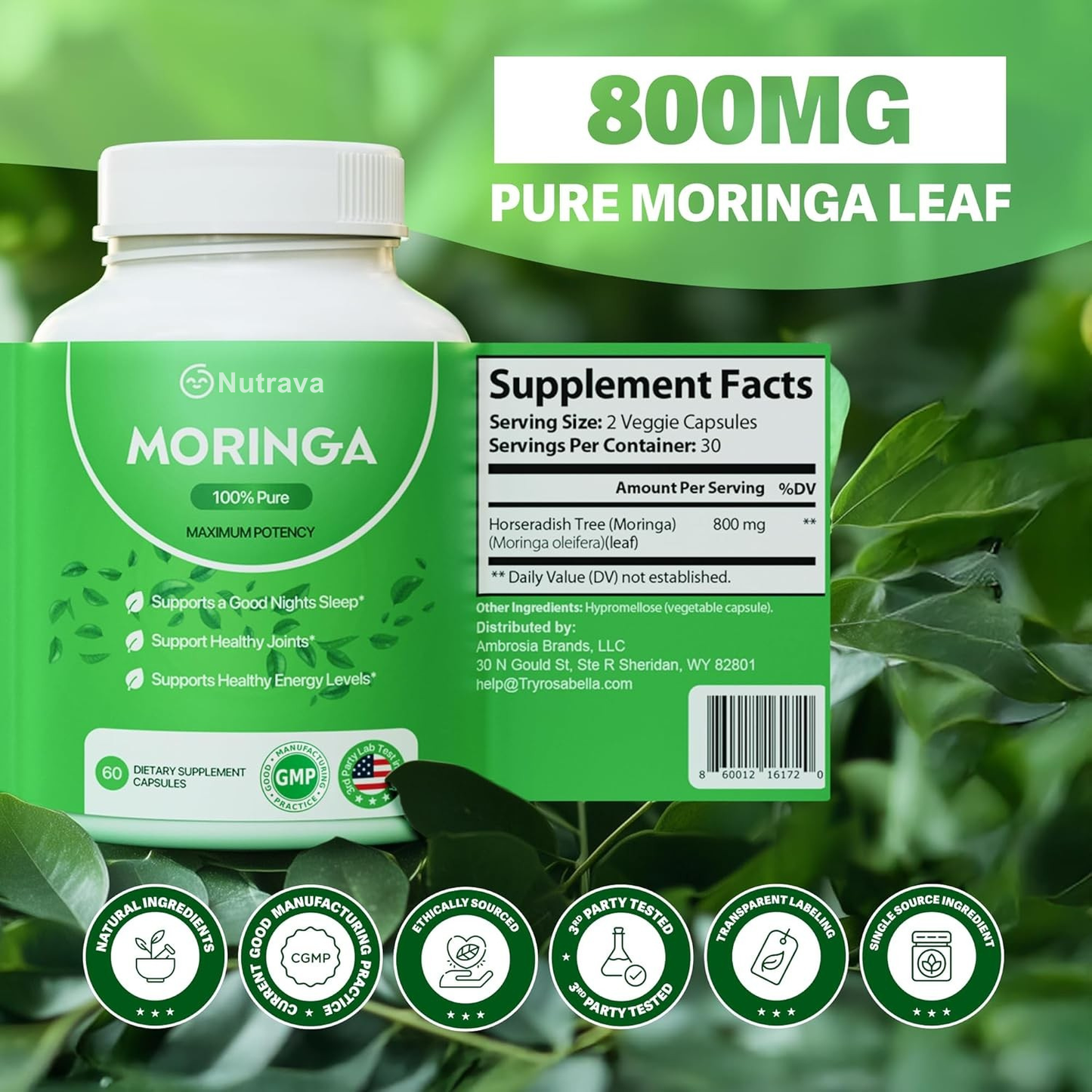 Nutrava Moringa Capsules