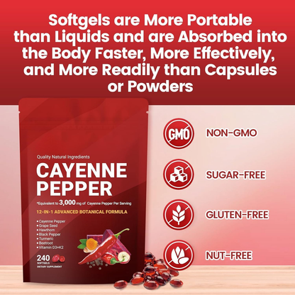Nutrava Cayenne Pepper Softgels