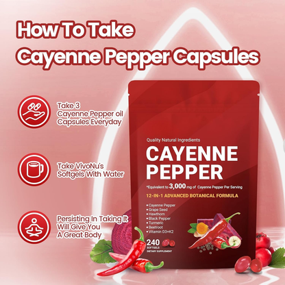 Nutrava Cayenne Pepper Softgels
